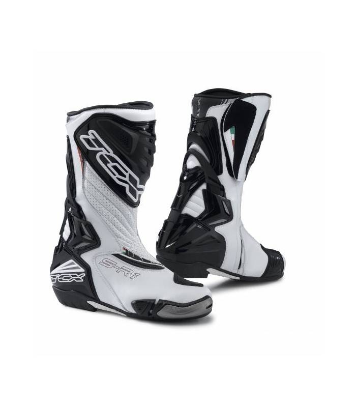 LevneMoto - Moto boty TCX S-R1-bílé
