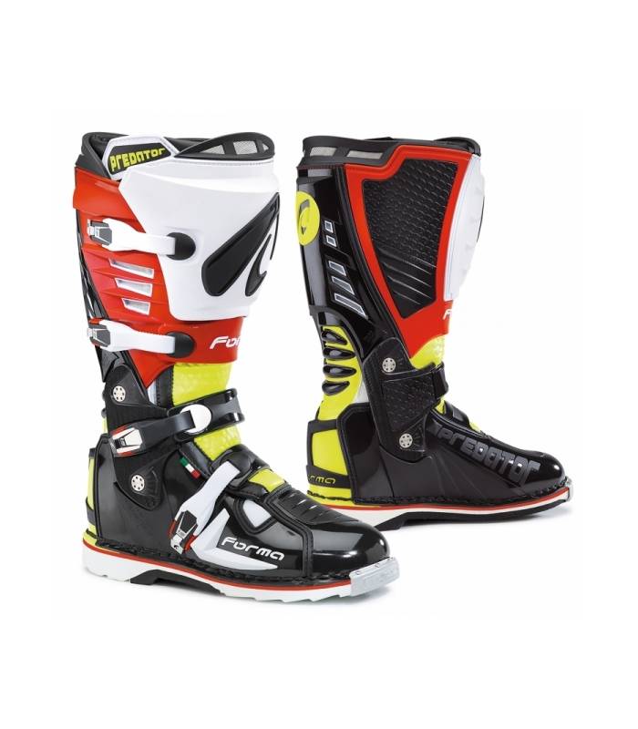 LevneMoto - Moto boty FORMA PREDATOR-černo/žluté fluo/červené