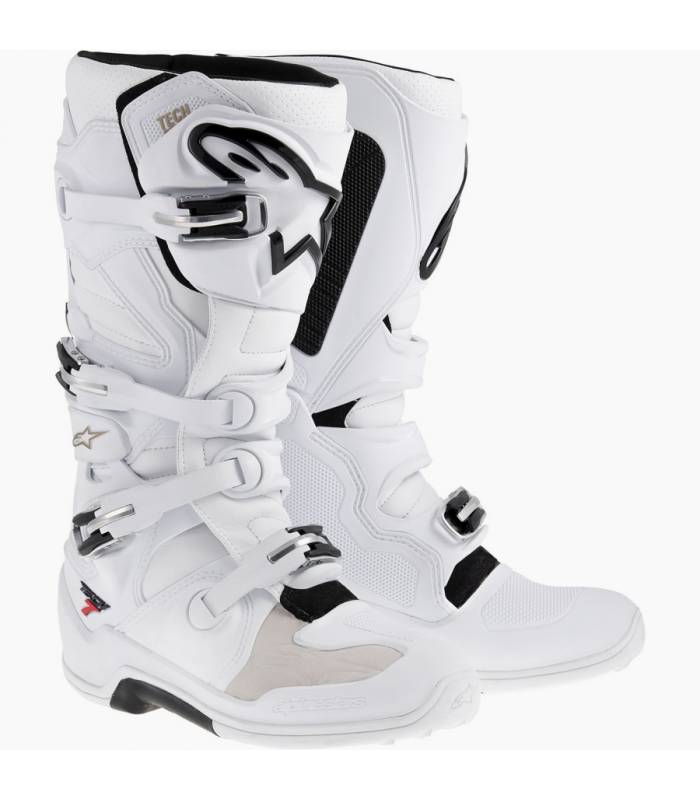 LevneMoto - Boty Tech 7, ALPINESTARS - Itálie (bílé)