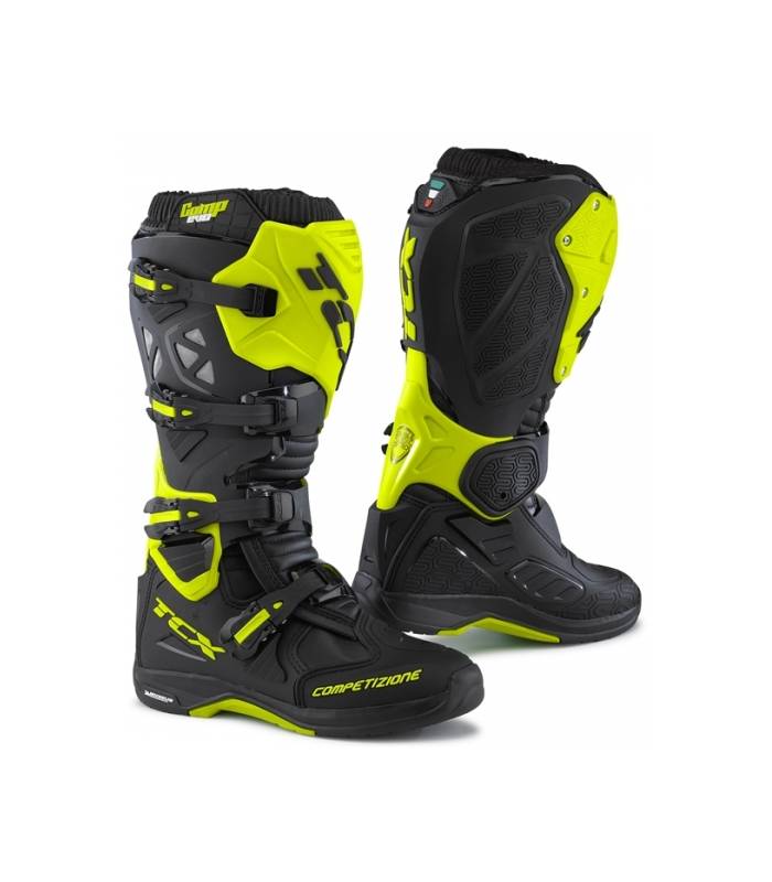 LevneMoto - Moto boty TCX COMP EVO MICHELIN®-černo/žluté fluo