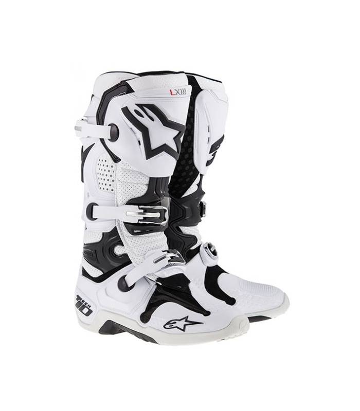 LevneMoto - Boty Tech 10 2016, ALPINESTARS - Itálie (bílé, perforovaná kůže)