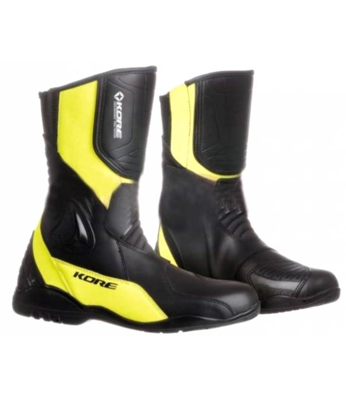 LevneMoto - Boty Sport Touring, KORE (černé/žluté fluo)