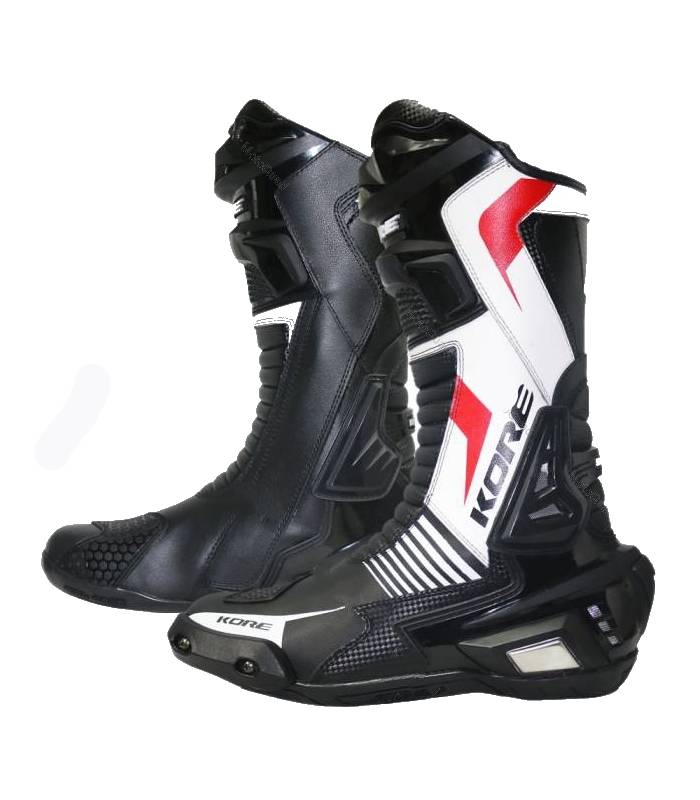 LevneMoto - Boty Sport 2016, KORE (černé/bílé/červené)
