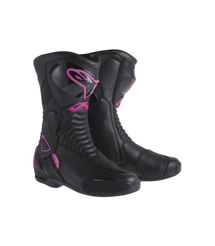 LevneMoto - Boty STELLA S-MX 6, ALPINESTARS - Itálie, dámské (černé/růžové)