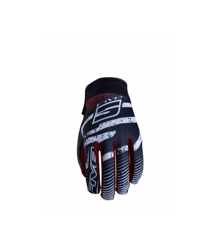 LevneMoto - Moto rukavice FIVE PLANET FASHION logo-červené