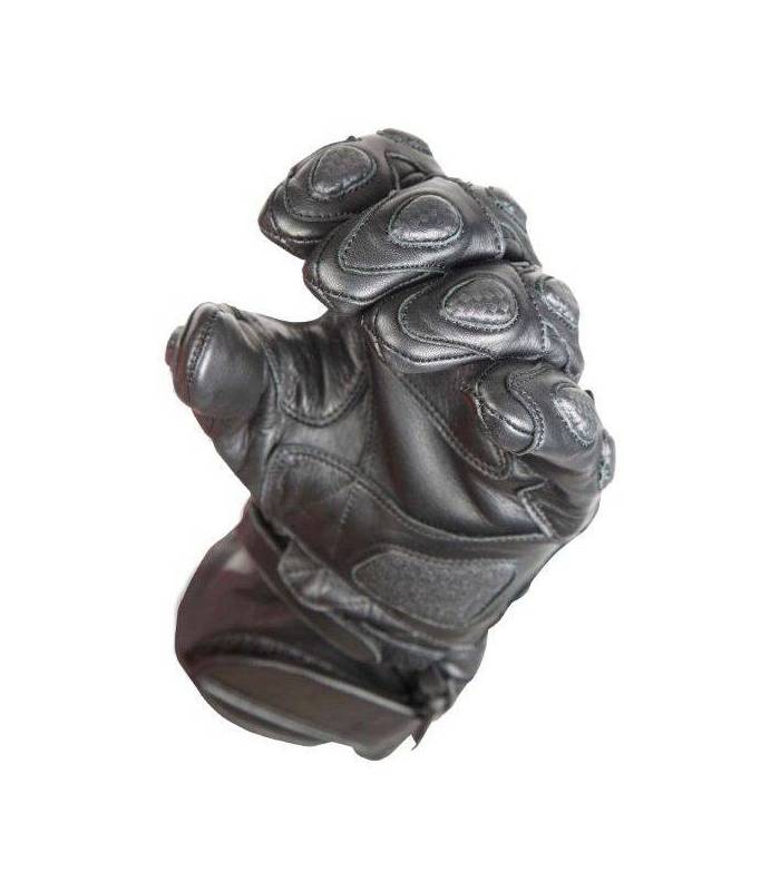 LevneMoto - Kožené moto rukavice GENEZE (RK57)-černé