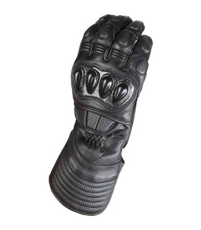 LevneMoto - Kožené moto rukavice GENEZE (RK57)-černé