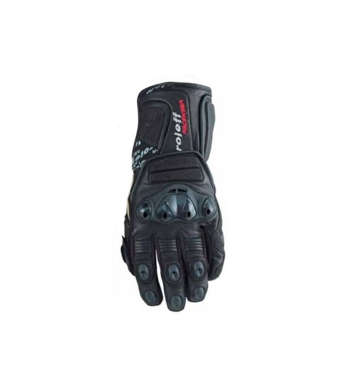 LevneMoto - Rukavice Le Mans, ROLEFF - Německo, pánské (černé)