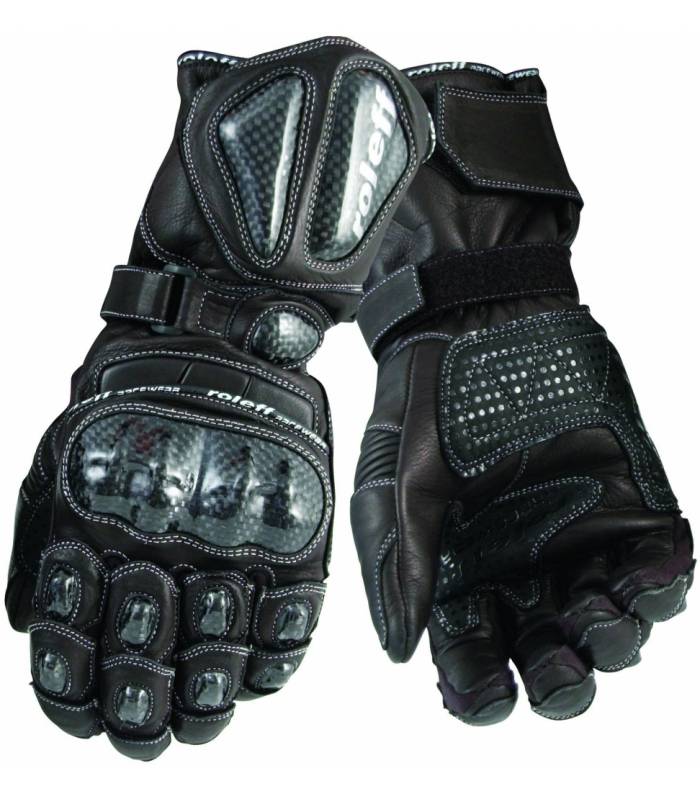LevneMoto - Rukavice Essen, ROLEFF - Německo, pánské (černé)