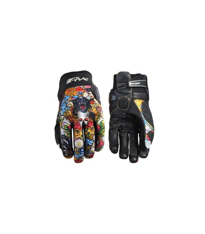 LevneMoto - Moto rukavice FIVE SLIDE TATTOO COUGAR