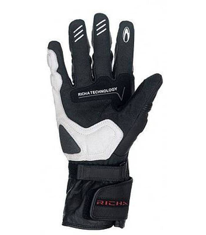 LevneMoto - Moto rukavice RICHA WARRIOR-bílé