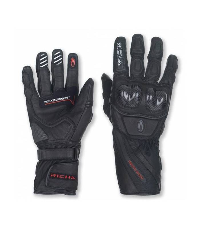 LevneMoto - Moto rukavice RICHA WARRIOR-černé