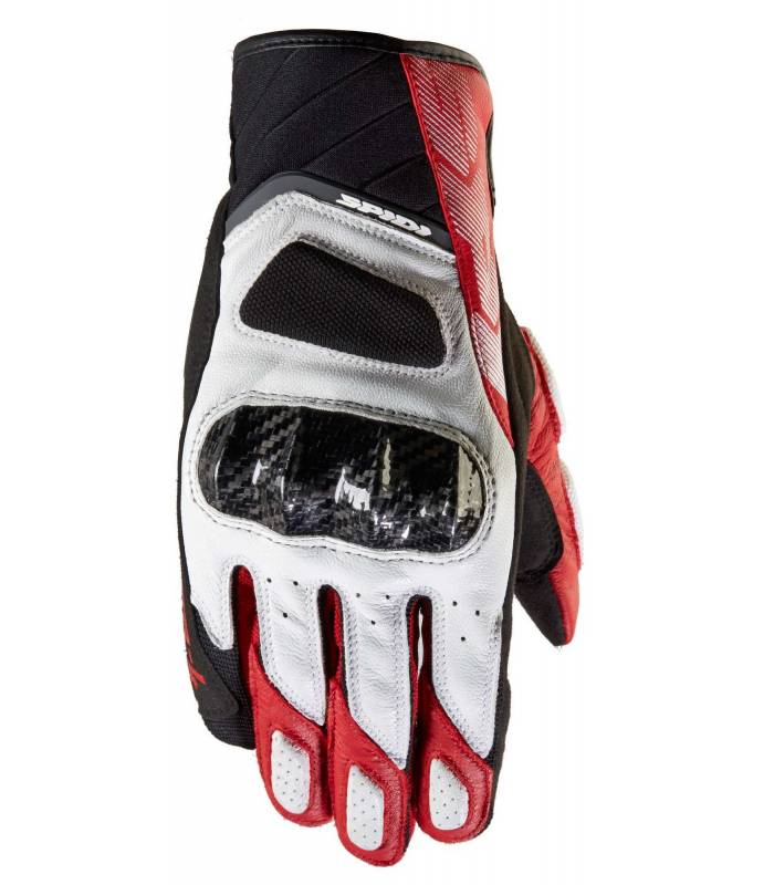 LevneMoto - Rukavice STR4 COUPE, SPIDI - Itálie (červené/bílé/černé)