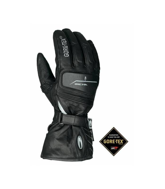 LevneMoto - Moto rukavice RICHA ICEBERG Gore-Tex-černé