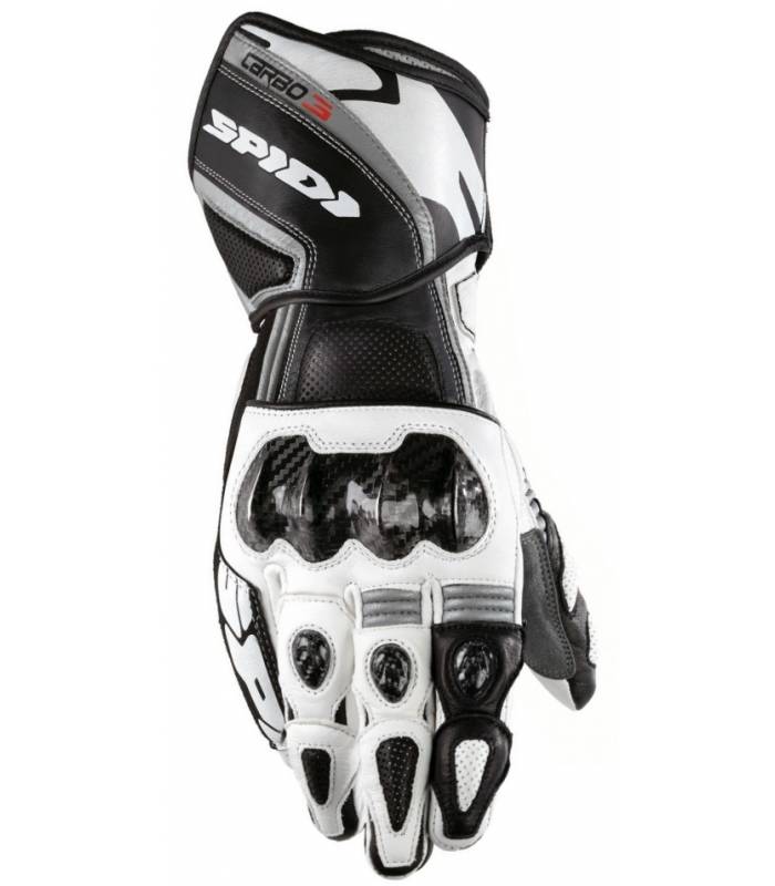 LevneMoto - Rukavice CARBO 3, SPIDI - Itálie (černé/bílé)