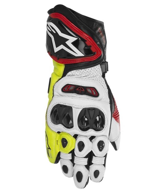 LevneMoto - Rukavice GP TECH, ALPINESTARS - Itálie (černé/červené/bílé/žluté fluo)