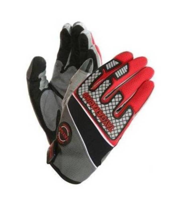 LevneMoto - Moto rukavice SQ Road MX﻿ - černo červené