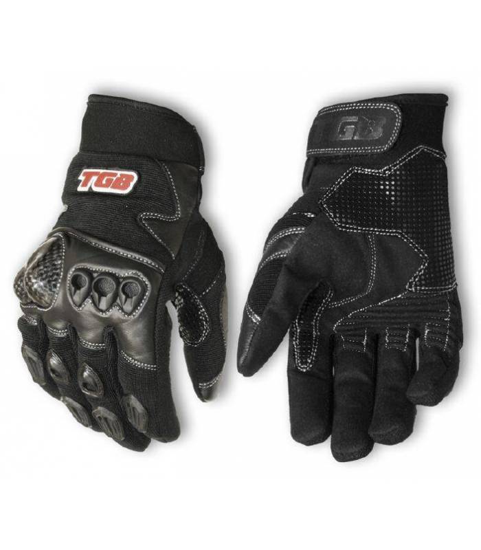 LevneMoto - Moto rukavice TGB-černé