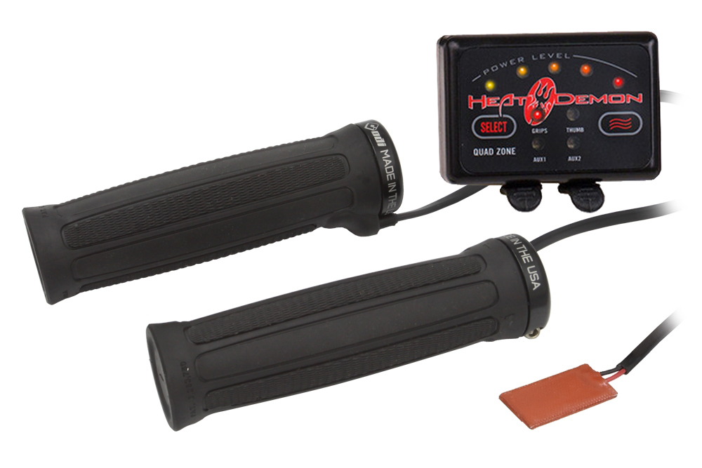 LevneMoto - Symtec ATV Heated Grip Kit, Quad Zone, Clamp on Grip