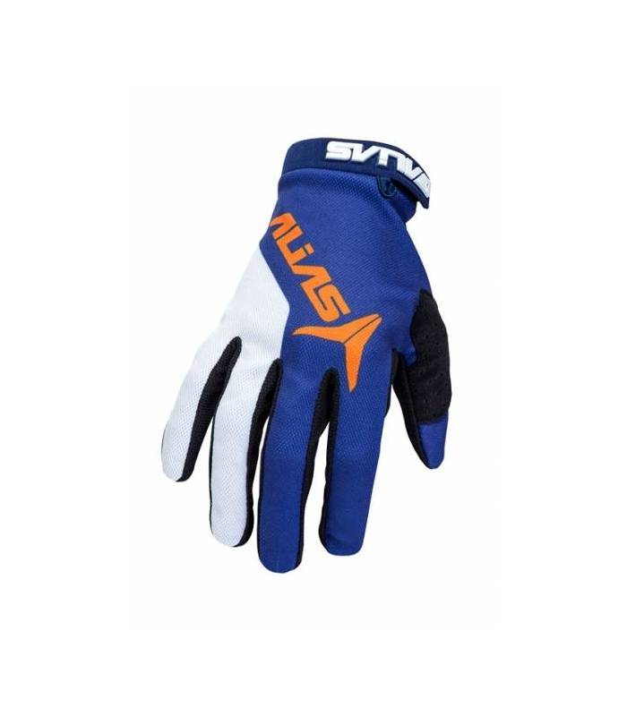 LevneMoto - Moto rukavice ALIAS MX AKA (new)-oranžové navy