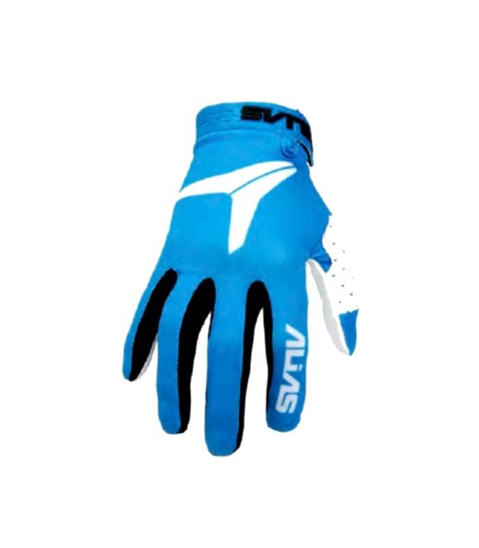 LevneMoto - Moto rukavice ALIAS MX AKA-cyan (2830-006)