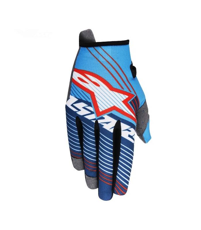 LevneMoto - Rukavice Radar Tracker 2017, ALPINESTARS - Itálie (modré/bílé/tmavě modré/červen