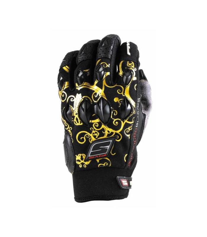 LevneMoto - Moto rukavice FIVE STUNT replica Tribal-zlaté