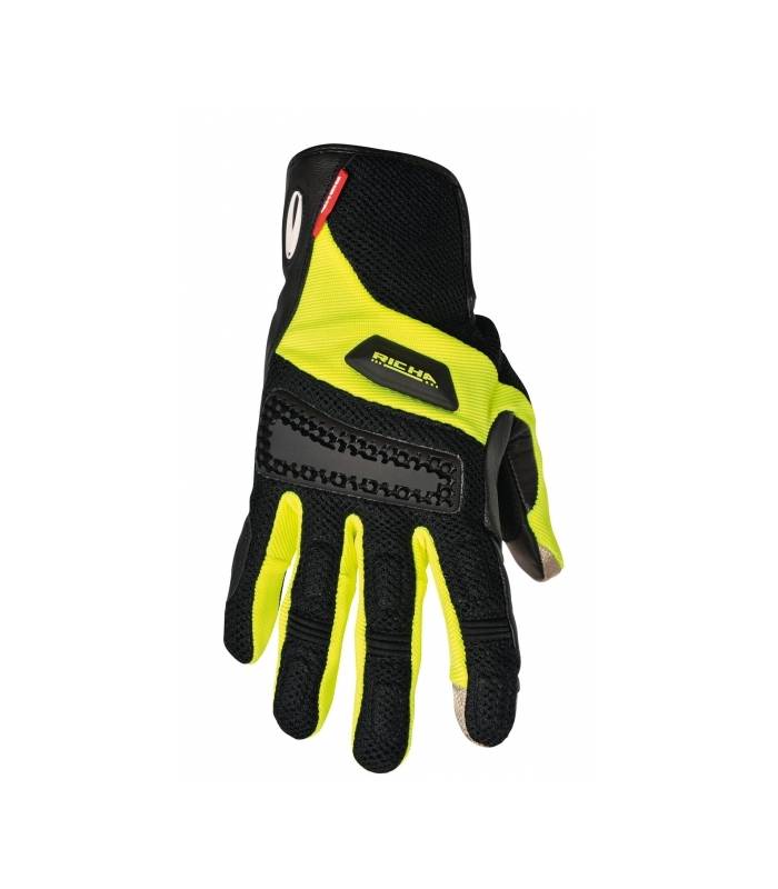 LevneMoto - Moto rukavice RICHA DAKAR-žluté fluo