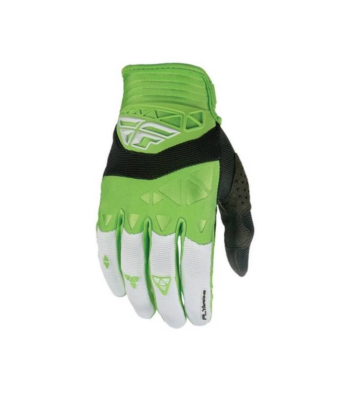 LevneMoto - Rukavice F-16 2016, FLY RACING - USA, dětské (zelená/bílá/černá)