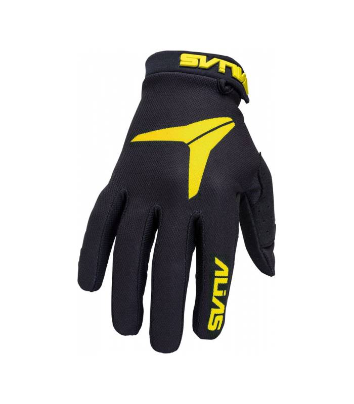 LevneMoto - Dětské moto rukavice ALIAS MX AKA-černo/neonově žluté (2831-350)