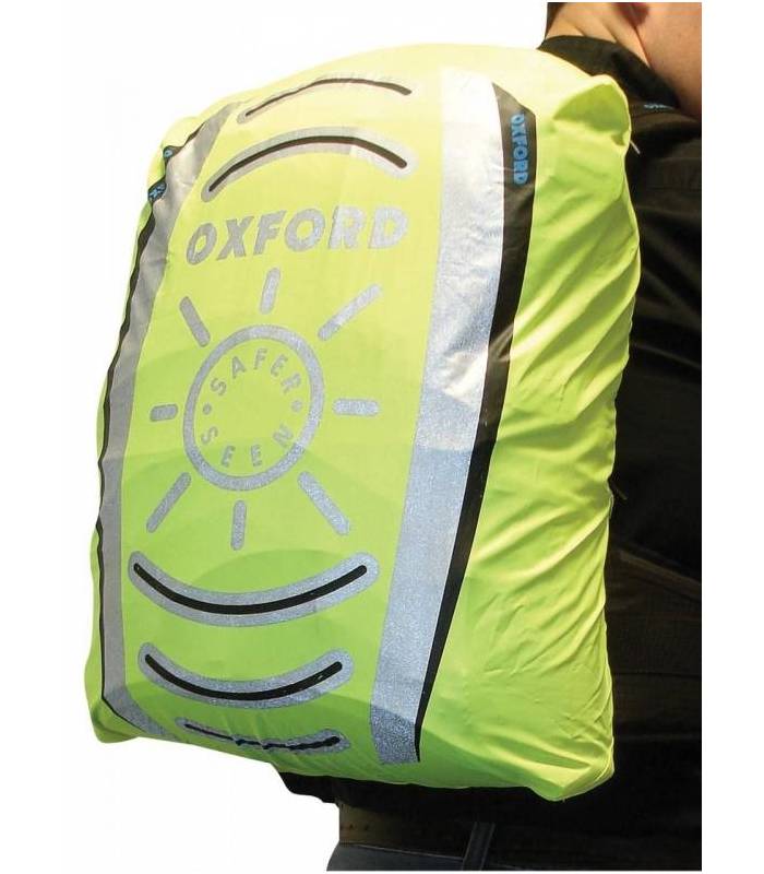 LevneMoto - Reflexní obal/pláštěnka batohu, OXFORD - Anglie (žlutá fluo, Š x V , 640 x 720mm