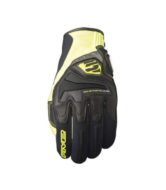 LevneMoto - Moto rukavice FIVE RS4-černo žluté fluo